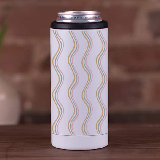 Modern Wavy Stripes 12oz. Koozie